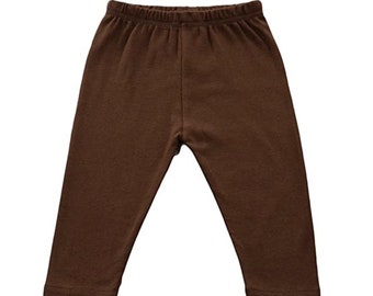 Brown Baby Toddler Comfy Pull-On Pants