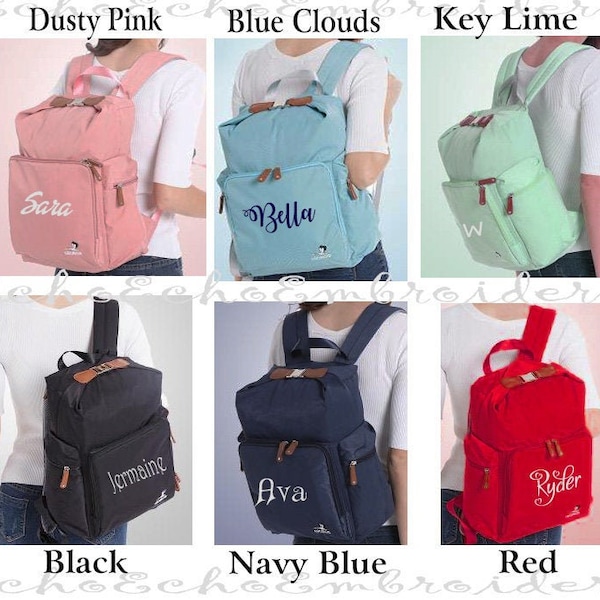 Personalized Diaper bag. backpack. NEW STYLE. Trendy. Modern. High Quality. 6 colors. Monogram name