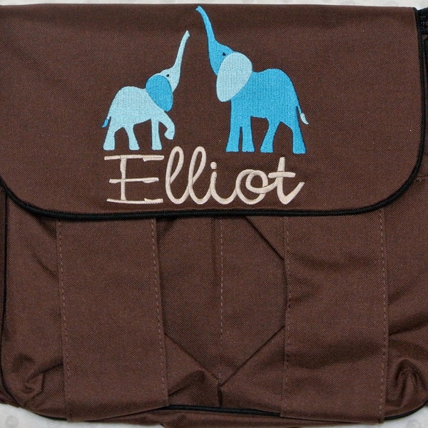 Personalized Diaper Bag. Baby Shower Gift  Pink, Blue, Black or Brown Bag  MANY DESIGNS