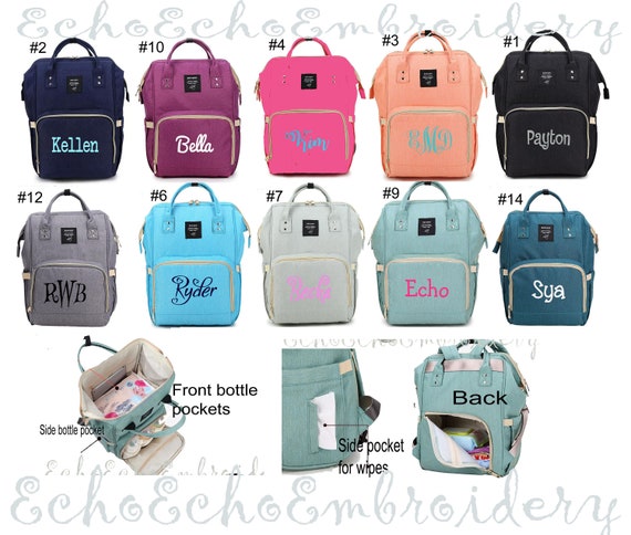 baby bag with name