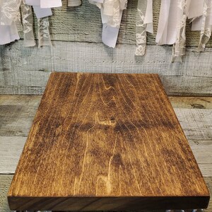 Rectangle Wood Riser With Glass Feet, Wood Display Riser, Farmhouse ...