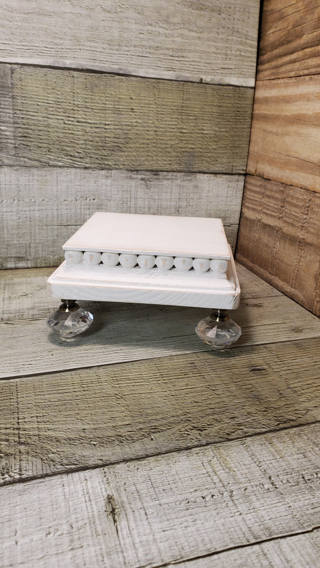 Rustic White Riser Farmhouse Pedestal Display Riser White - Etsy