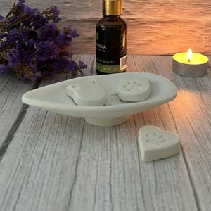Decorated Clay Oil Diffuser Dish • Handmade Aromatherapy for Essential Oils