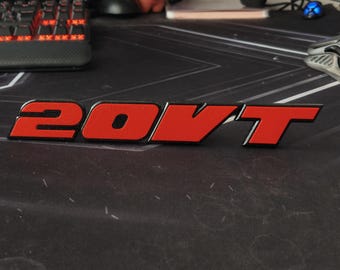 3D GOLF 3 "20VT" badge grille mount