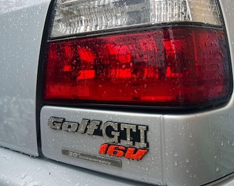 3D Golf 2 & Golf 3 badge "Golf_GTI 16v" rear emblem