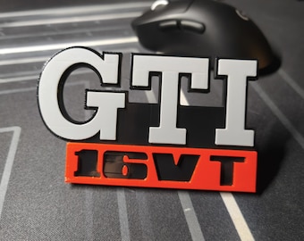 3D badge GOLF 2 GTI 16VT grille mount