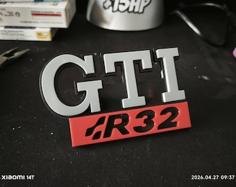 3D GOLF 2 GTI R32 badge grille attachment