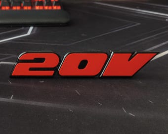 3D GOLF 3 "20V" badge grille mount