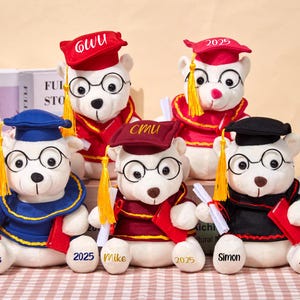 Custom Graduation Teddy Bear 2025,Graduation Cap Toy,Preschool Graduation,College Grad Gift,Plush Graduation Gift,Graduation Gift for Her