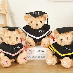 Custom Graduation Teddy Bear 2025,Graduation Cap Teddy Bear,Preschool Graduation,Plush Graduation Gift,Collage Graduation Gifts for Her 2025