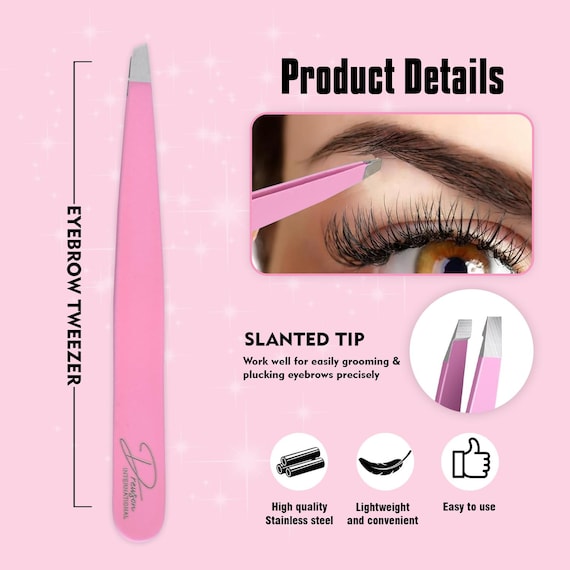 3pcs Tweezers For Facial Hair Women, Professional Stainless Steel