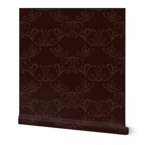 Red Wallpaper, Dark Modern Bohemian Moody Geometric burgundy maroon wallpaper