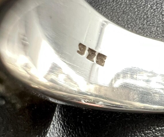 Large Chunky Turquoise Statement Ring Set in Ster… - image 2