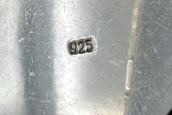 Sterling Silver Triangle Pendent with Dichroic Fo… - image 6