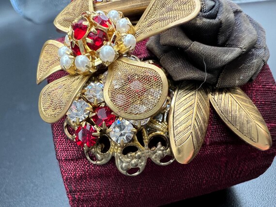 Statement Cuff Bracelet with Large Jasper Stone F… - image 5