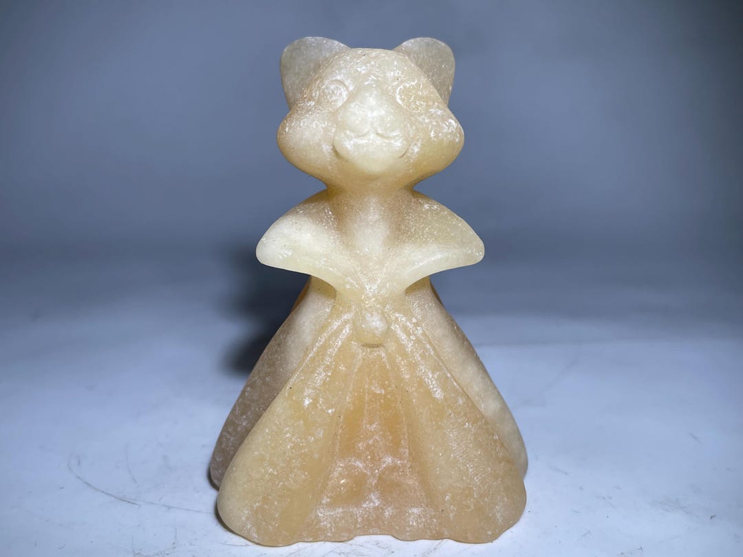 Geode Cat Quartz Crystal Skull: Handmade Healing Stone (2.3