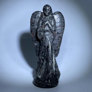 3.9&quot;Natural yooperlite stone ,quartz crystal angel,Crystal elf,Hand made skull, Home decoration,crystal healing crystal gifts 1x