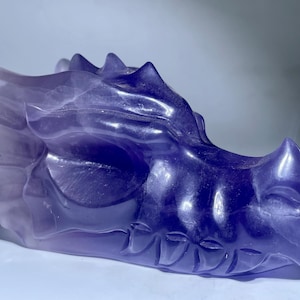 4&quot;Natural Fluorite dragon skull quartz crystal skull,Crystal dragon,Hand made skull,Crystal gifts,crystal healing crystal gifts 1x