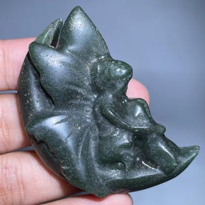 2.2&#39;&#39;+Natural Agate angel skull,quartz crystal,hand carved,Crystal elf Skull,Home Decoration Crystal Gifts random 1pc