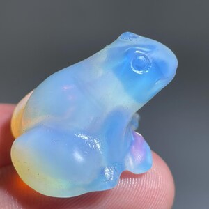 1''+Opal quartz frog skull,quartz crystal,hand carved,Crystal frog Skull,Home Decoration Crystal Gifts random 1pc