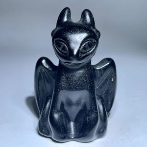2.3''+ Natural obsidian Fly dragon skull,quartz crystal skull,hand carved,Crystal dragon Skull,Home Decoration Crystal Gifts random 1pc