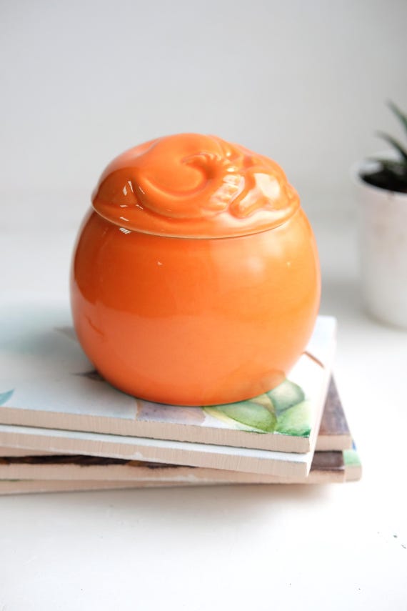A beautifully glazed orange ceramic pet urn with personalization — a genuinely thoughtful, emotionally resonant keepsake for grieving pet owners that you'd never find at a big-box store.
