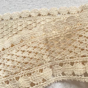 A length of cream cotton lace- 78”
