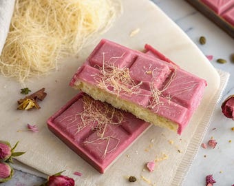 Pink Chocolate Bar Recipe PDF | Viral Angel Hair Pashmak Bar | No-Bake Homemade Cotton Candy Chocolate | Instant Digital Download Gift