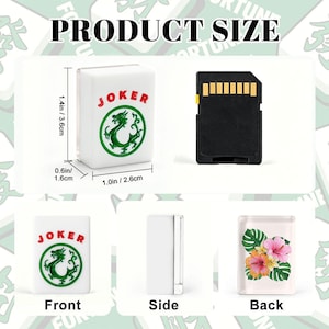 Hawaiian Mahjong Tile Set 166 Pieces, Acrylic American Mahjong Tiles with Jokers, Complete Game Set with Organizer, Beach Vacation Decor image 2