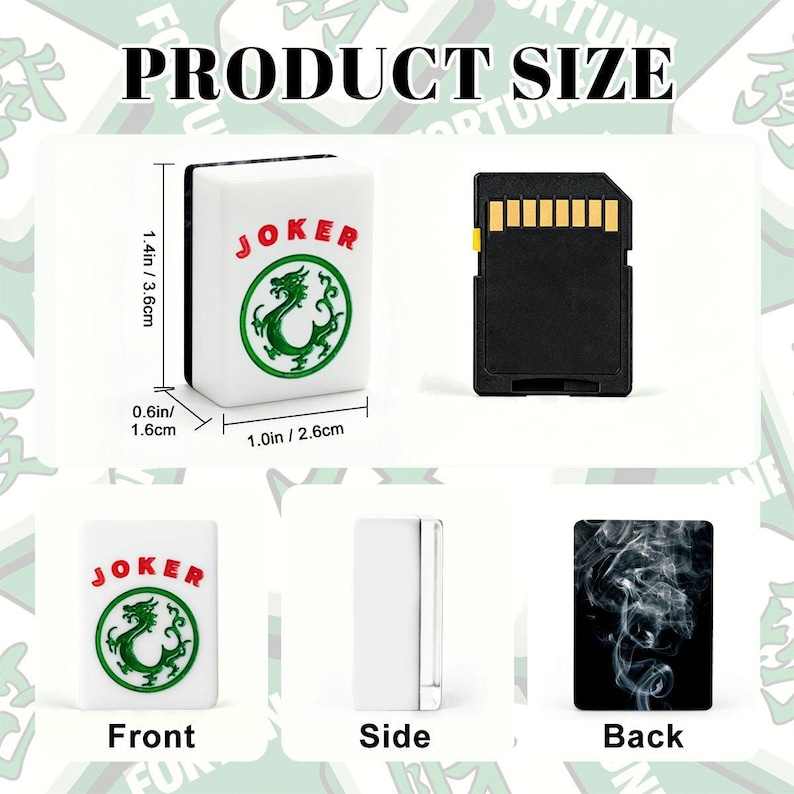 Black Smoke Mahjong Tile Set 166 Pieces, Acrylic American Mahjong Tiles with Jokers, Complete Game Set with Organizer, Edgy Rebel Mahj Lover image 3