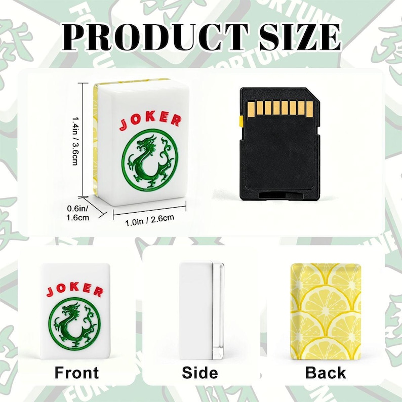 Lemonade Mahjong Tiles, Lemon Love Mahj set, Luxury Mahjong Accessories, American Summer Mah Jongg Hostess Vacation Gaming, Citrus Fresh imagem 5
