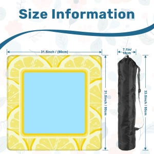 Luxury Summertime Lemon Mahjong Mat, Summer Mahjong Set, Mahj Gift for Hostess, Fresh Vacation Game Mat bild 4