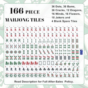 Seashell Mahjong Tile Set 166 Pieces, Acrylic American Mahjong Tiles with Jokers, Complete Game Set with Organizer, Coastal Chic Decor image 4