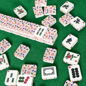 Summertime American Mah Jongg Tiles, Fruit Popsicle Designer Mahjong Set, Mahjong Lover Host Gift image 4
