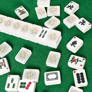 Coastal Coral Collection Mahjong Tile Set 166 Pieces, Acrylic American Mahjong Tiles with Blanks and Jokers, Elegant Beach Vaca Mah Jongg image 4