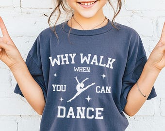 Girl Dance Youth Comfort Colors Shirt, Dance Gift, Ballet Kid T-shirt