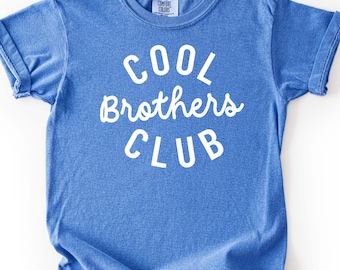 Cool Brothers Club Comfort Colors® Youth Tee, Matching Siblings, Brothers Matching Kids Shirts, Big brother Youth Tee, Toddler Brother Shirt