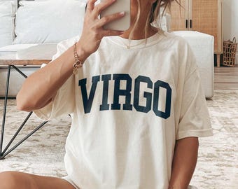 Virgo Zodiac T-shirt, Born in September Bday Shirt, Birthday Gift, Zodiac Sign Shirt, Gift For Virgo, Celestial Clothing
