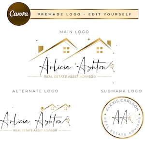 Modern Realtor Logo, Luxury Real Estate Logo, Real Estate Logo Designs, Real Estate Logo Team, Minimalist House Logo, Modern Realty Logo RL1