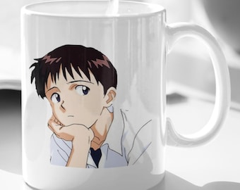 Shinji Anime Ceramic Mug: Anime Fan Gift