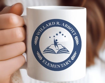 Kubek dla personelu szkoły podstawowej Abbott: ceramiczny prezent dla fanów o pojemności 11 uncji