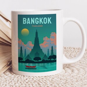 Bangkok Thailand Travel Souvenir Mug Gift Ceramic Mug Coffee Mug