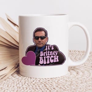 Michael Scott "It's Britney" Keramisk Mugg - The Office TV Show Present
