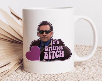 Michael Scott 'It's Britney' Keramikbecher - Das Büro TV-Show Geschenk