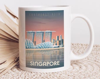 Reismok Singapore: Aziatische souvenirkoffiemok