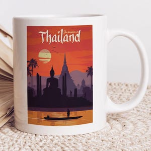 Thailand Travel Souvenir Mug Gift Ceramic Mug Coffee Mug