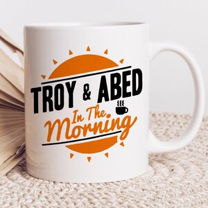 Troy et Abed in the Morning Mug communautaire Mug Greendale Mug cadeau Mug en céramique Mug à café