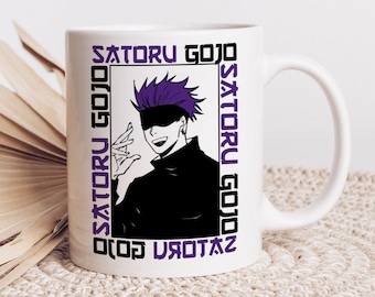 Gojo Satoru Anime Mug - Jujutsu Kaisen Fan Gift