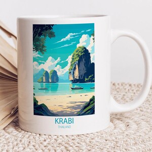 Thailand Krabi Travel Souvenir Mug Gift Ceramic Mug Coffee Mug