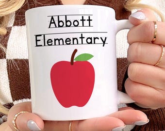 Kubek dla szkoły podstawowej Abbott: projekt Apple, prezent dla fana serialu telewizyjnego